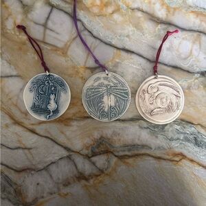 Ceramic Animal Ornament Set